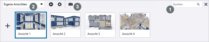 Ansichtsleiste Funktionen