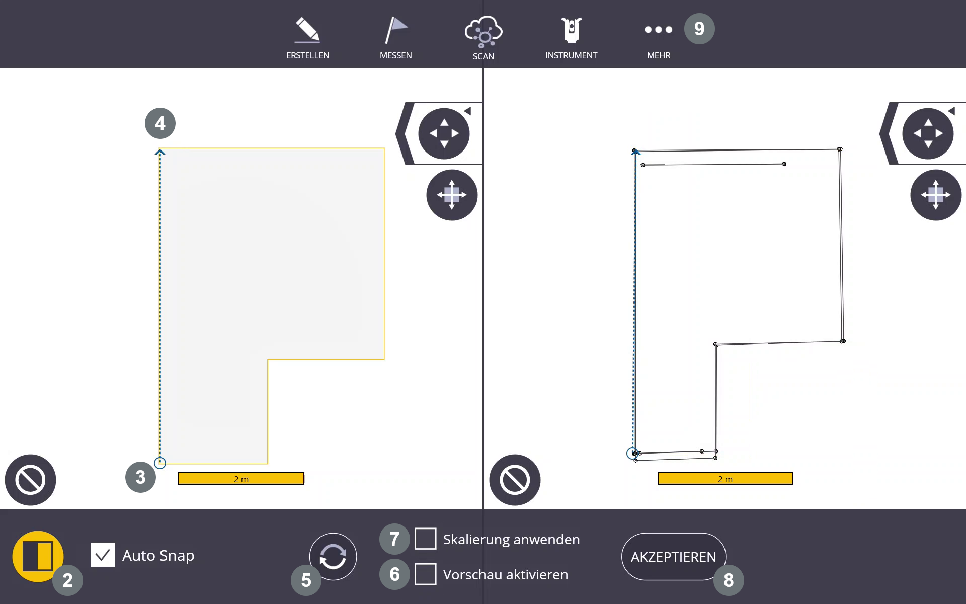 2 Punkte Bearbeitung