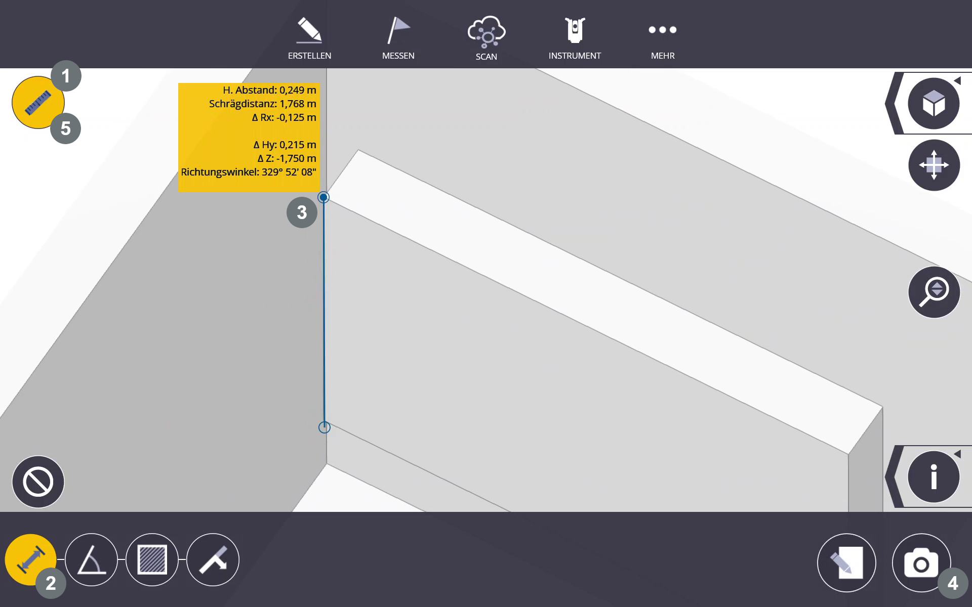 Messfunktion Kartenansicht