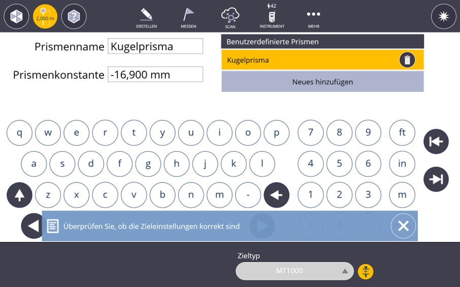 Benutzerdefiniertes Prisma