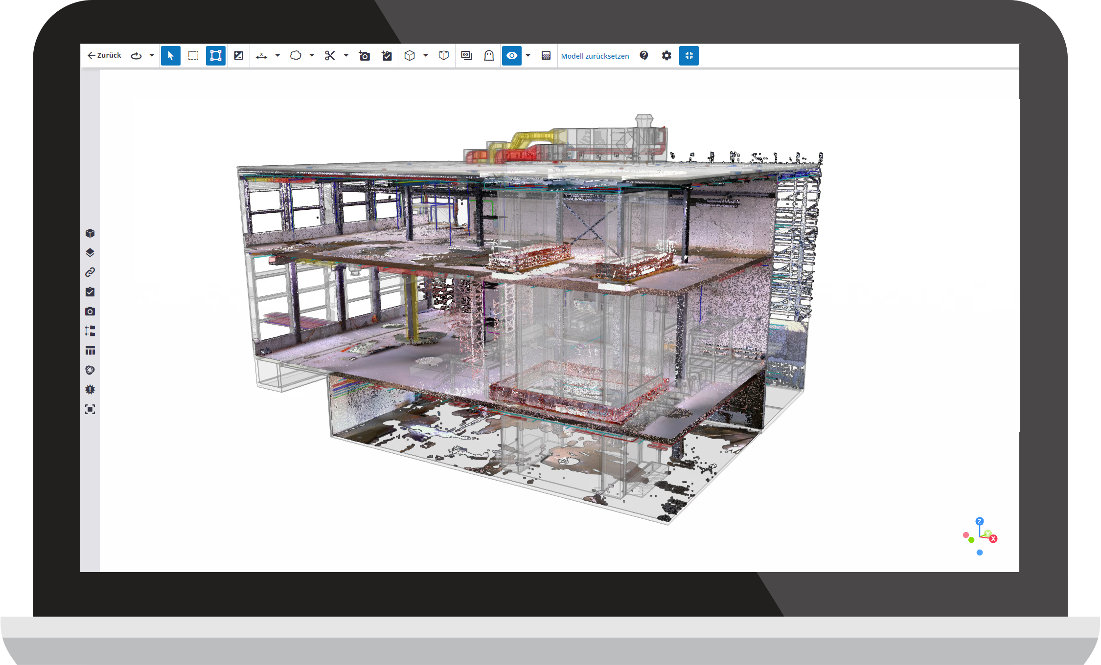 Trimble Reality Capture Schnittebenen