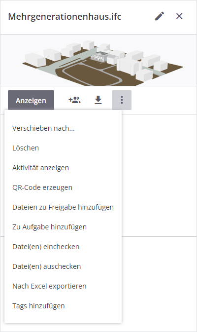 Dateiaktionsschaltfl&auml;chen