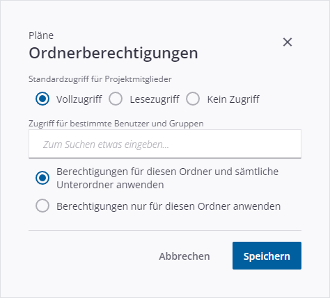 Ordnerberechtigungen