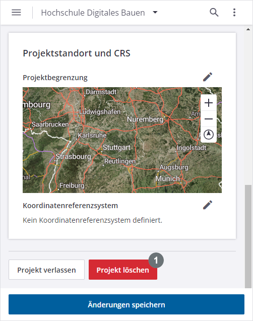 Projekt l&ouml;schen