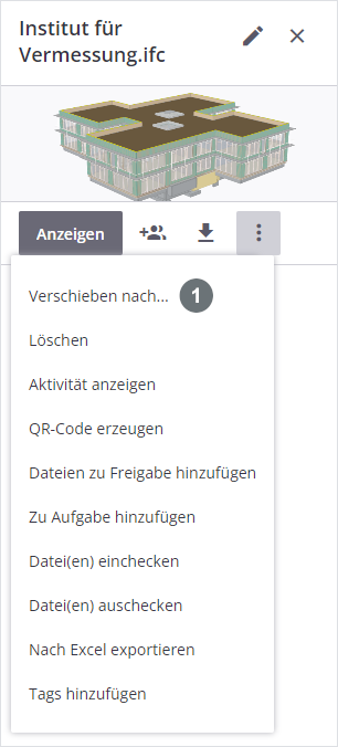 Dateien und Ordner verschieben nach